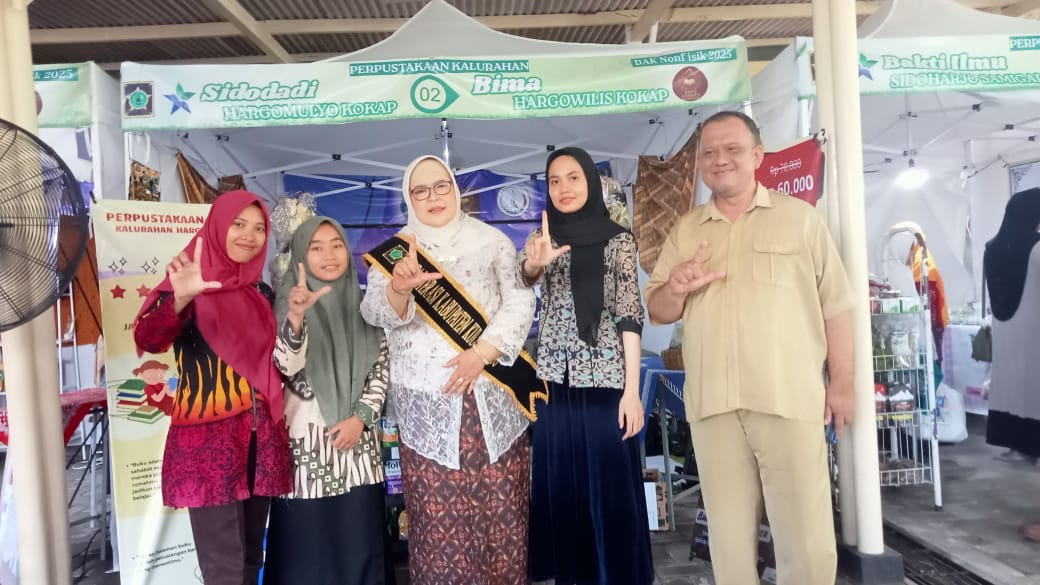 PERPUSTAKAAN SIDODADI HARGOMULYO BERPARTISIPASI DALAM EXPO LITERASI MENOREH 2025
